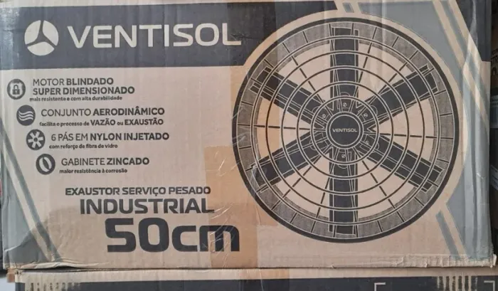 Exaustor Industrial 220V axial com diâmetro de 40 e 50 cm - Linha Ventisol