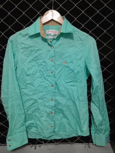 Camisa Dudalina Verde tamanho 36 feminina