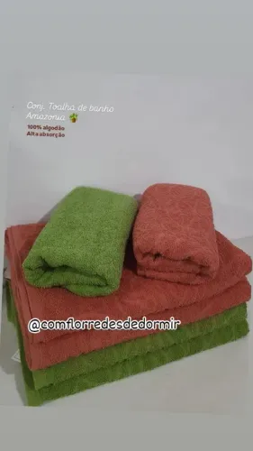 Kit Toalha Banho E Rosto Amazônia - Entrega Grátis 