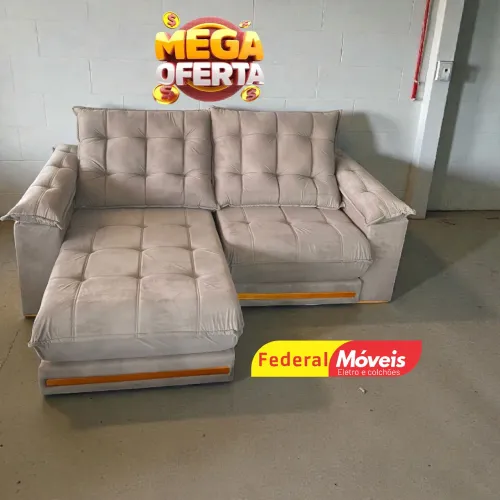 Sofá Retrátil e Reclinável 2,30m c/ 30cm de Pillow Original - Temos vários Modelos