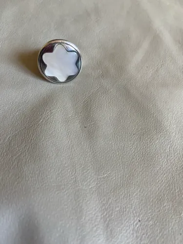 Anel Montblanc de prata com madrepérola