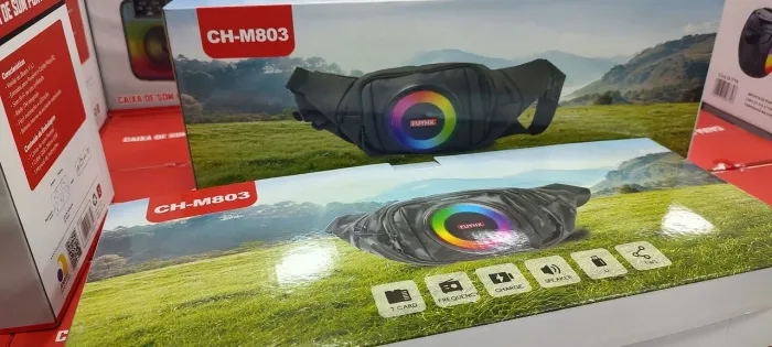 Pochete caixa de som impermeável ( entrego )