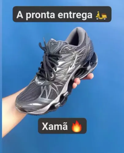 Mizuno pro 7 preto + preta