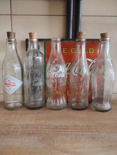 Lote Garrafas Retrô Coca Cola