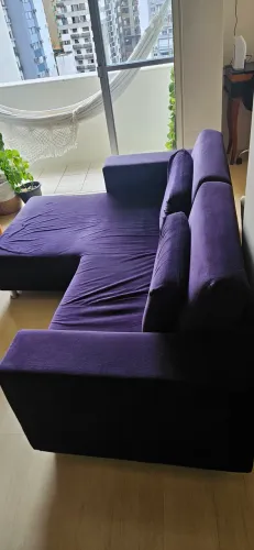 Sofá dois lugares com chaise
