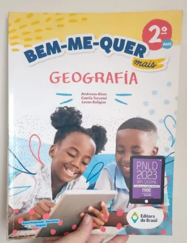Livro bem me quer geografia para auxiliar nos estudos, pesquisa recorte e colagem