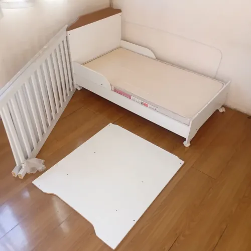 Berço/ cama infantil 3 em 1 completo (inclui os parafusos)