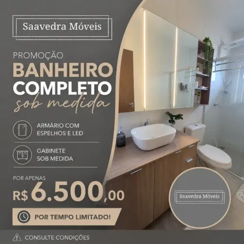 Banheiro sob medida, solicite seu projeto exclusivo!