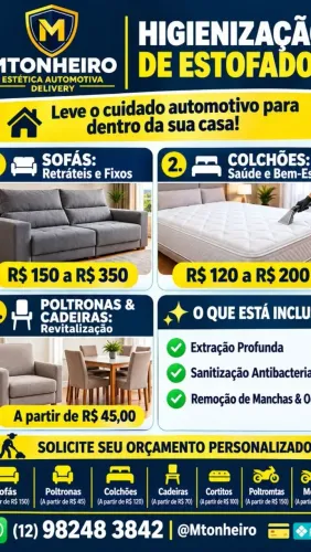Lavagem automotiva em domicílio