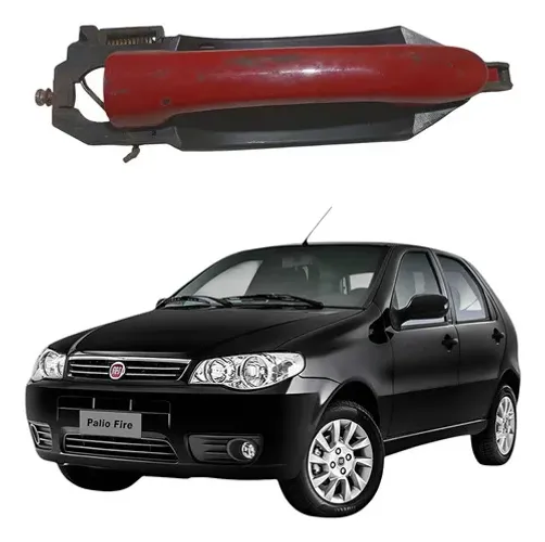 Maçaneta Externa Porta Dianteira Direita Fiat Palio 2013 Vermelho Dianteira