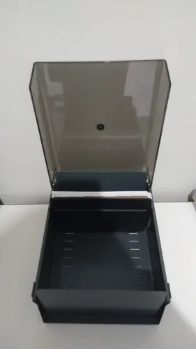 Fichário de Mesa Acrimet + Índice A-Z + Fichas p/Cadastro - Excelente Estado