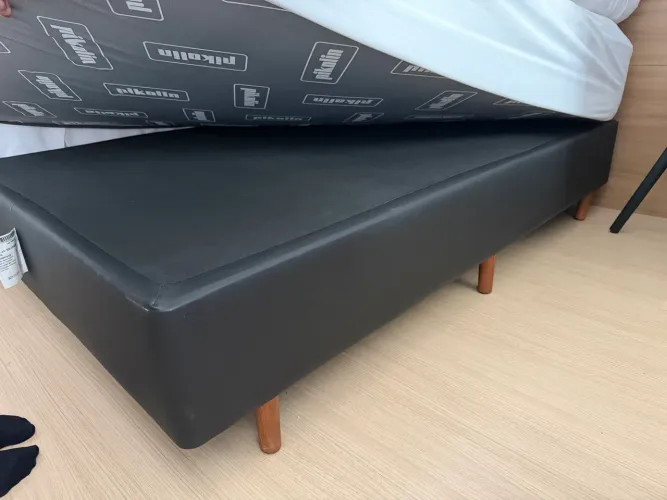 Box Casal Couro Preto