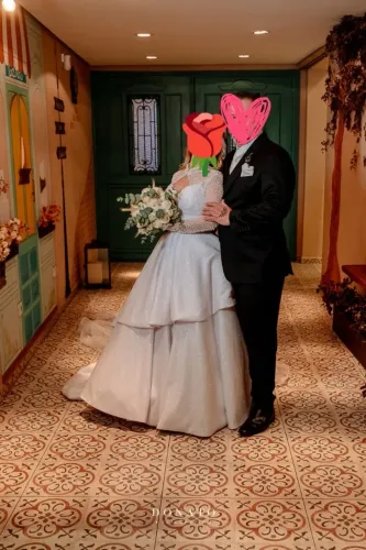 Vestido de noiva brilhante 2 em 1 + coroa + bolero + colar + brincos