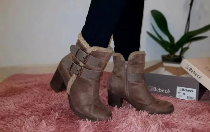 Bota feminina Bebecê N:36 Couro