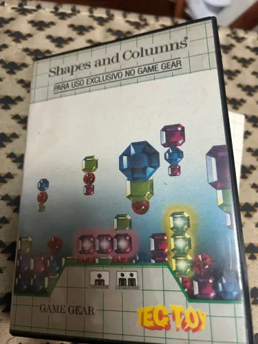 Caixa do jogo Shapes and Columms de Game Gear
