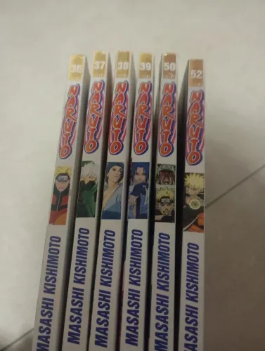 Kit 6 mangás naruto gold (volumes 36, 37, 38, 39, 50 e 52)