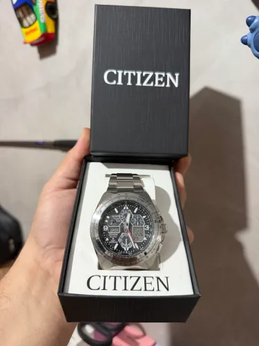 Relógio Citizen Promaster Skyhawk AT Eco-drive Prata JY8120-58E Novo na caixa 