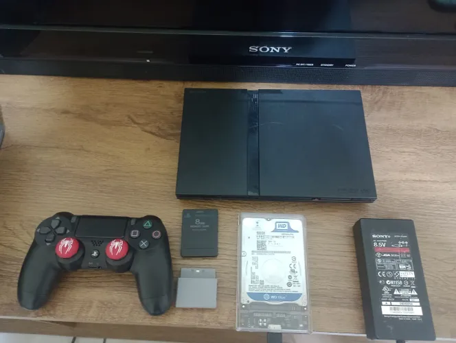 Playstation 2 Leitor 100% + HD 500GB com jogos
