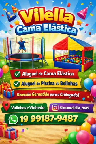 Aluga Cama Elástica e Piscina de Bolinhas