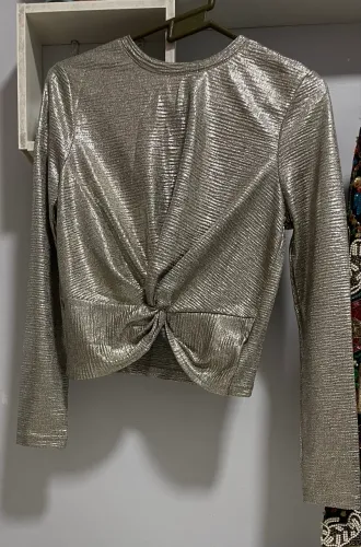 Cropped glam dourado