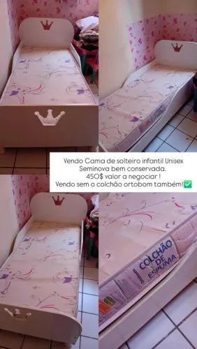 CAMA SOLTEIRO INFANTIL 