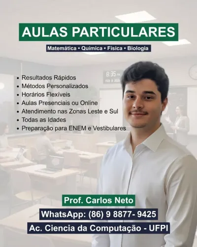 Aulas particulares de matemática