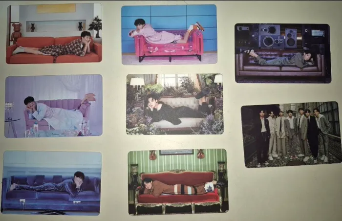 BTS BE Set (conjunto) de photocards oficiais, Carsa regulares dos 7 integrantes mais ot7