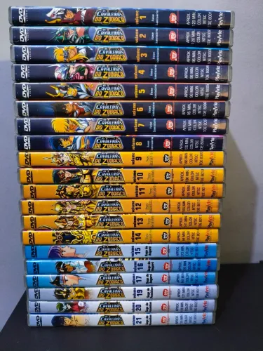 Coleção DVDs Os Cavaleiros do Zodíaco