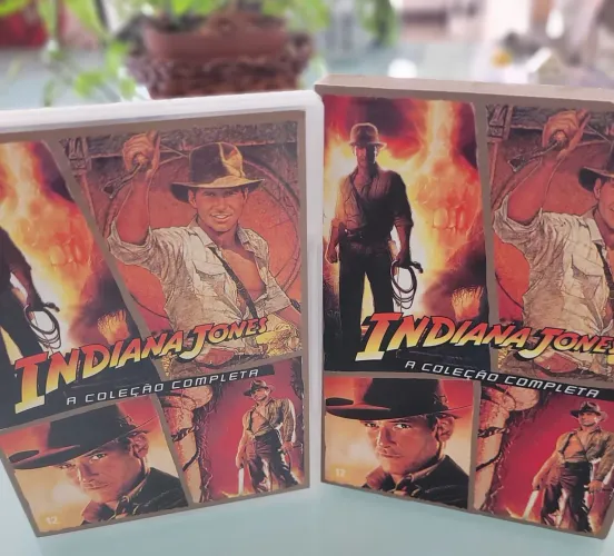 Box com 04 DVD'S Indiana Jones_Coleção Completa Original + Extras