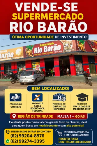 Supermercado a venda.