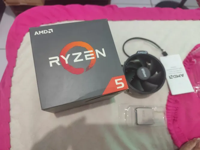 Ryzen 5 1600 completo com cooler box