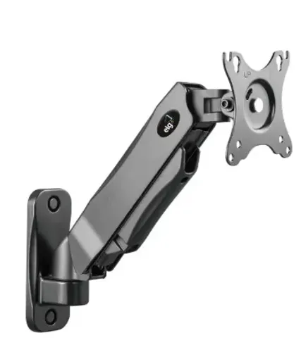 2 Suportes De Parede Elg, F410, Pistão A Gás, Giro 360°, Preto