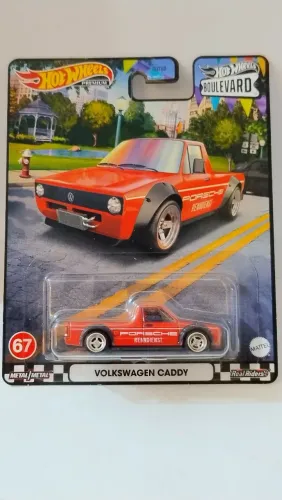 HOT WHEELS PORCHE VOLKSWAGEN CADDY PNEUS DE BORRACHA MINI EM METAL NOVA 1:64