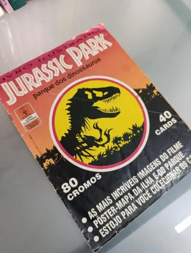 Álbum Jurassic Park Panini (1993) Original - Semicompleto - Ed. Abril