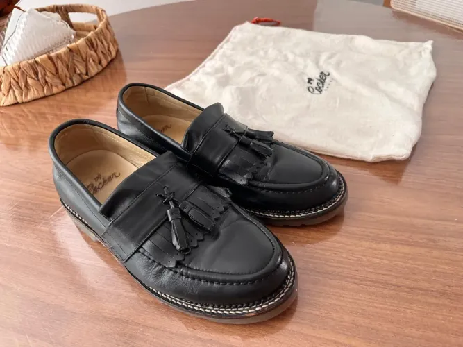 Sapato Cocker Shoes Viga Shoes preto couro