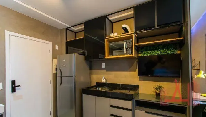 Studio MOBILIADO para Locação com 1 dormitório, com 17 m² - Liberdade