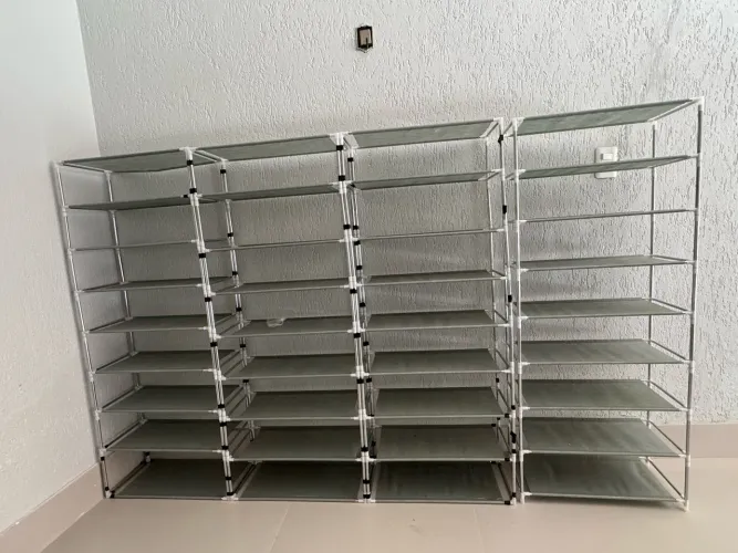 Prateleiras Multiuso 9 Andar De Metal E Plastico