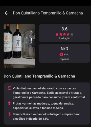 Vinho Espanhol especial 