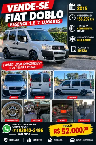 Fiat Doblo Essence 1.8 Flex 16V 5P 2015