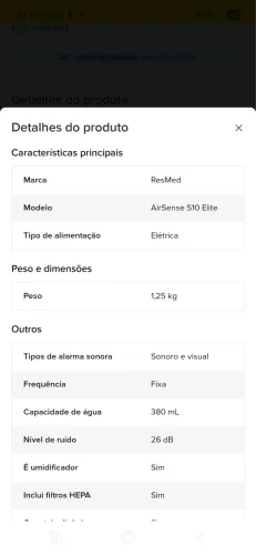CPAP AirSense10 ótimo estado