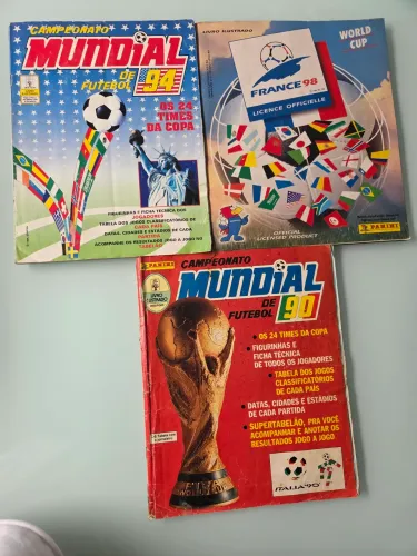 Kit de Álbuns Copas 90 94 98