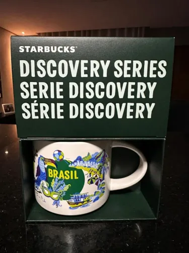 Caneca Starbucks 414ml BRASIL OU SÃO PAULO (Original - NOVO NA CAIXA)