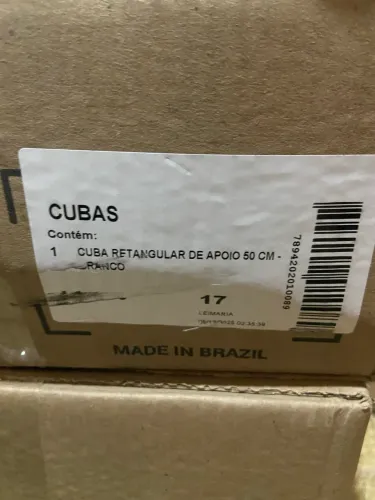 Cuba de banheiro