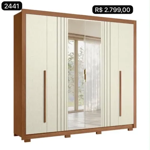 Guarda roupa com 6 portas