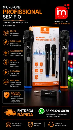 Microfones sem Fio 2.4