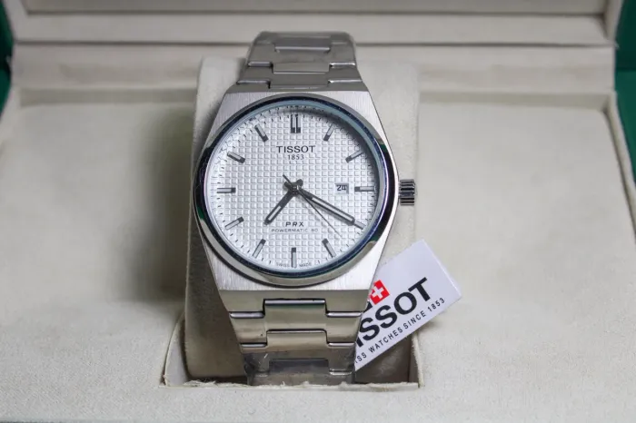 Relogio rep tissot PRX branco