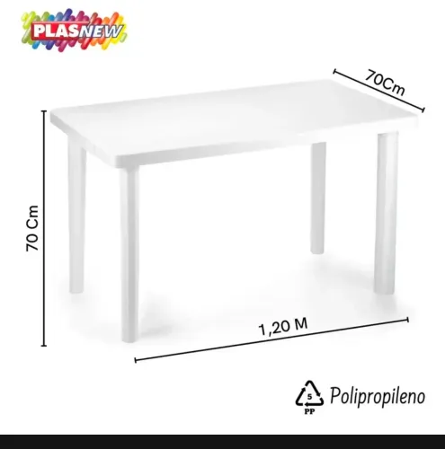 MESA DE PLÁSTICO C/4 CADEIRAS