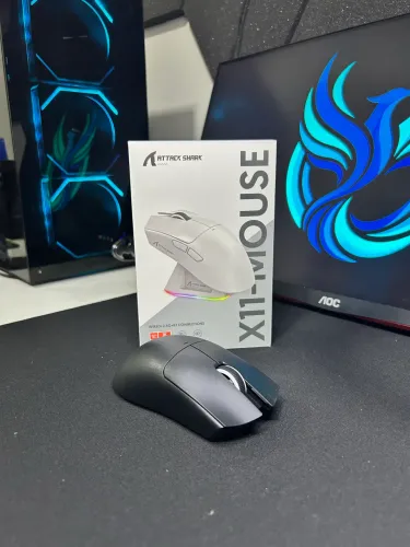 MOUSE GAMER ATTACK SHARK X11- NOVO (PRETO)