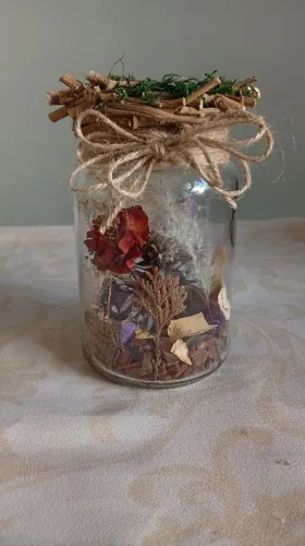 Herbário em Vidro - Aquário de Flores 