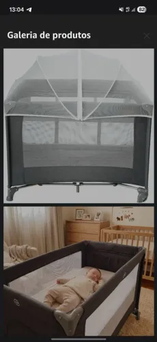 Vendo um berço portatil, ja vai com o colchao